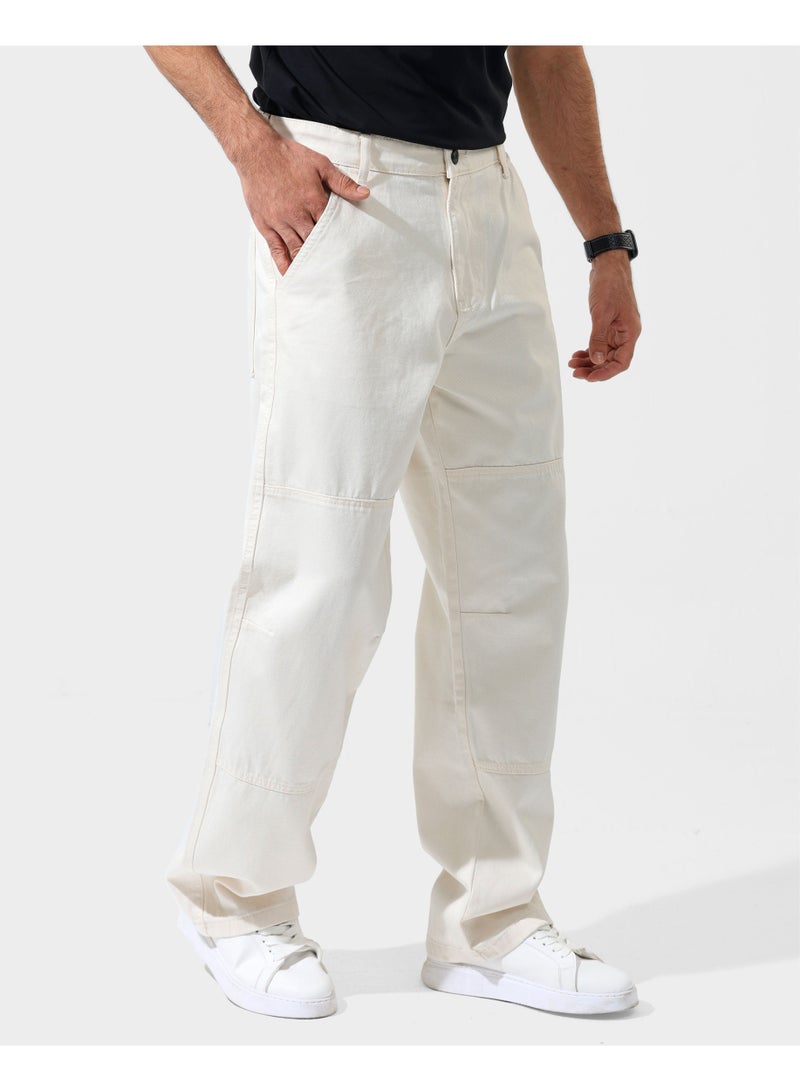 Dott Men’s Washed Denim Pants – Baggy Fit - Image 2